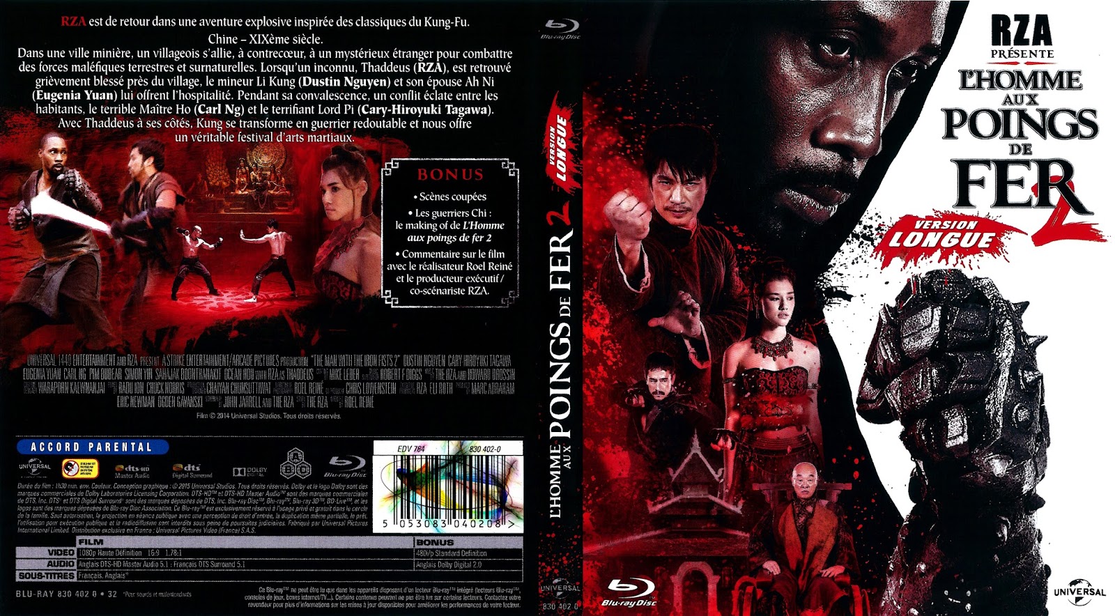 BLU-RAY JAQUETTES BLU-RAY: L'homme aux poings de fer 2